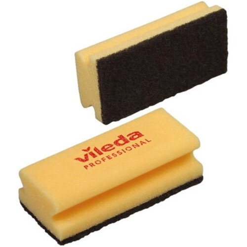 Vileda σπόγγος με λαβή μαύρη φίμπρα 7x15cm