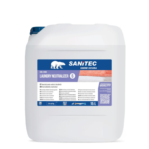 Sanitec Laundry Neutralizer συμπυκνωμένο όξινο εξουδετερωτικό αλκαλικότητας πλυντηριού ρούχων 15L