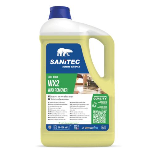 Sanitec Wax Remover WX2 συμπυκνωμένο αφαιρετικό παρκετίνης 5L