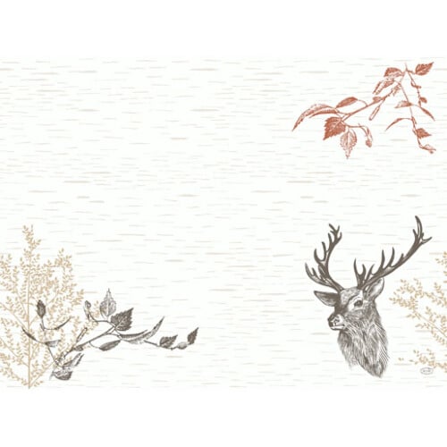 Duni Bio Dunicel® Wood and Deer σουπλά Airlaid με σχέδιο 30x40cm 100τεμ