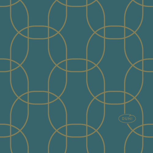 Duni Bio Dunisoft πετσέτα Golden Deco 20x20cm 180τεμ.