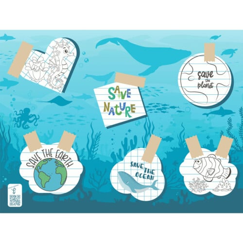Duni Save The Ocean σουπλά χάρτινο με σχέδιο 30x40cm 250τεμ