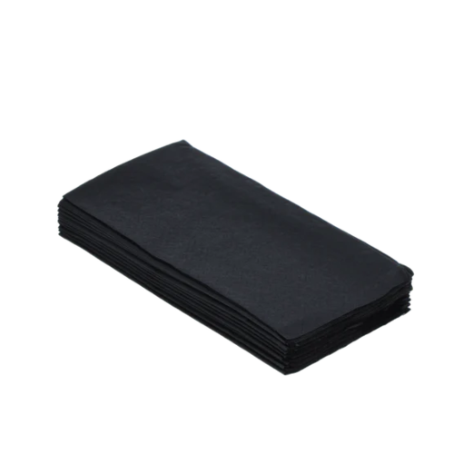 Χαρτοπετσέτα μαύρη 1/8 40x40cm πολυτελείας Headfold 125τεμ