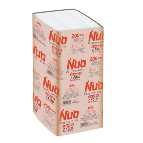 Nua Pro χειροπετσέτα λευκή 2φυλλη V-fold 23x21cm 200τεμ