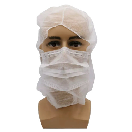 AMPri Med-Comfort σκουφάκι αστροναύτη με μάσκα λευκό 100τεμ