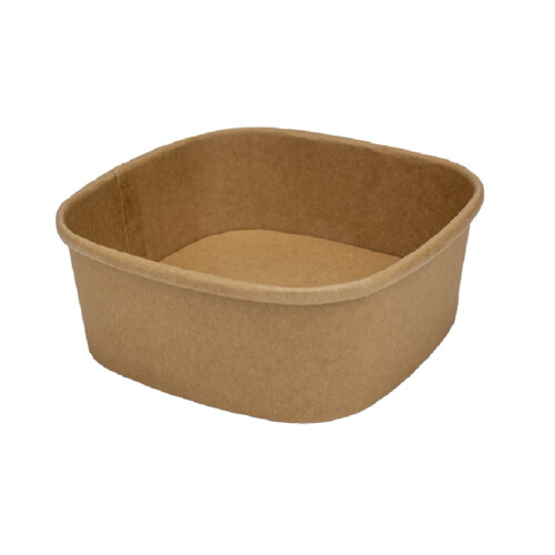 Φαγητοδοχείο Kraft τετράγωνο σκεύος 1230ml 300τεμ/κιβ