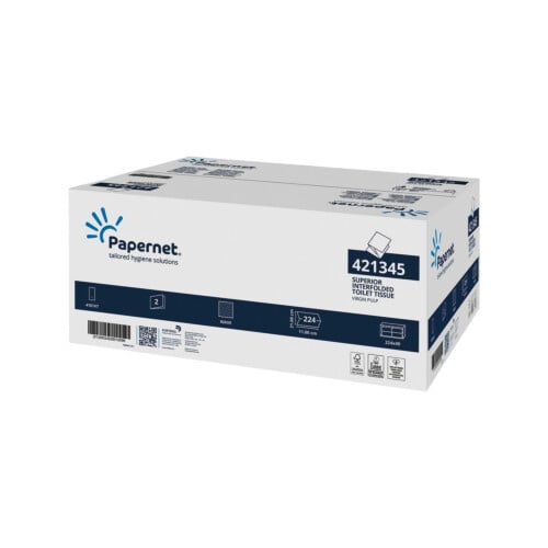 Papernet® Superior χαρτί υγείας σε φύλλα λευκό 224τεμ 2φυλλο