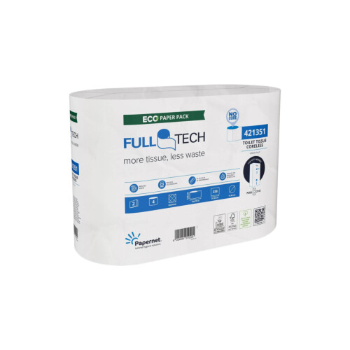 Papernet® Full Tech ρολό υγείας λευκό 2φυλλο 104.78m