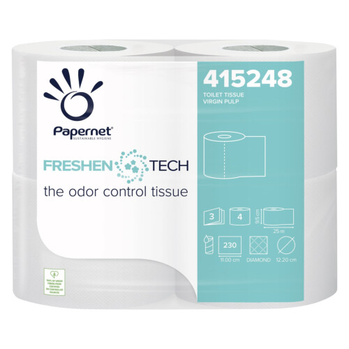 Papernet® Freshen Tech ρολό υγείας λευκό 3φυλλο 25m