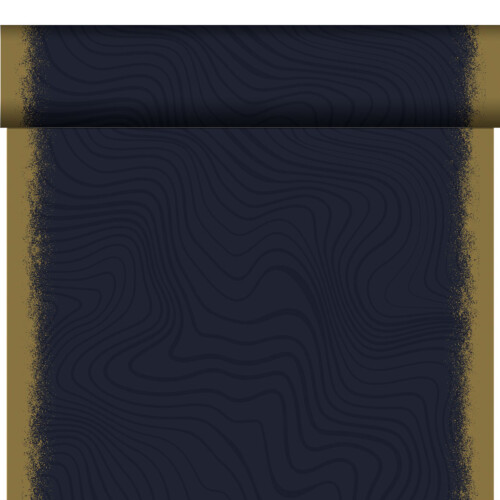 Duni Bio Dunicel® Sparkly Black ράνερ σε ρολό Airlaid με σχέδιο 0,4x24m