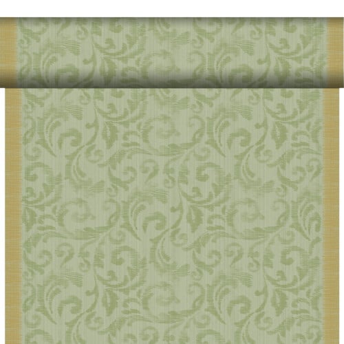 Duni Bio Dunicel® ράνερ σε ρολό Rich Damast Pistachio Green Airlaid 0,4x24m