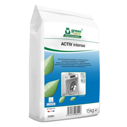 Green Care ACTIV performa απορρυπαντικό σε σκόνη υψηλής απόδοσης για πλυντήρια ρούχων 15Kg