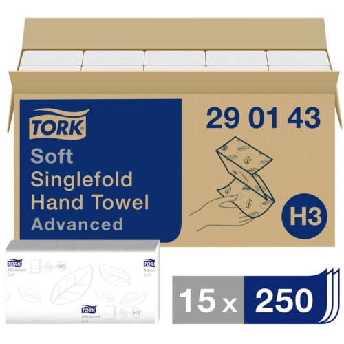 Tork® χειροπετσέτα  2φυλλη V-Fold (Zig Zag) 23x22,6cm 250τεμ