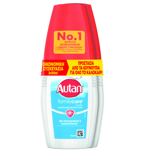 Autan® Family Care εντομοαπωθητική λοσιόν 2τεμ.