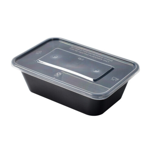 Σετ standard ορθογώνιο δοχείο pp 750ml 50Τ