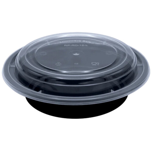 Σετ στρογγυλό δοχείο σαλάτας & καπάκι pp 32oz/900ml 50τεμ