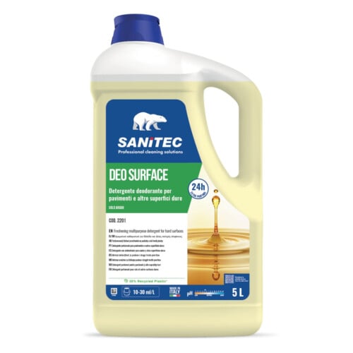 Sanitec Deo Surface ουδέτερο καθαριστικό γενικής χρήσης με άρωμα Gold Argan 5L