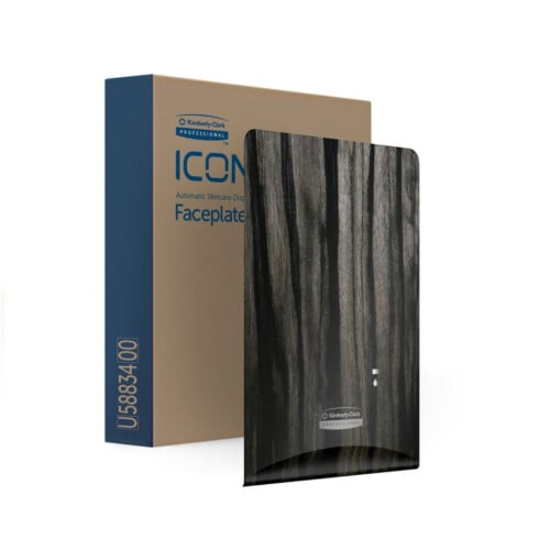 KCP ICON Ebony Woodgrain πρόσοψη για ηλεκτρονική συσκευή σαπουνιού σε αφρό