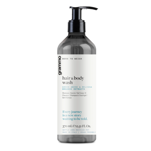 Gfl Grammo Hair & Body 2σε1 σαμπουάν και αφρόλουτρο σε φιάλη με σφραγισμένη αντλία 370ml