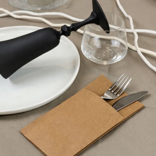 Roial Linen Airlaid πετσέτα φάκελος capuccino 40x40cm 25τεμ
