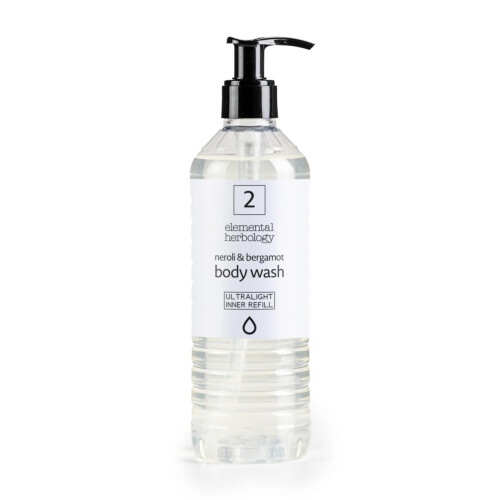 Gfl Ecover Elemental Herbology αφρόλουτρο σε φιάλη με σφραγισμένη αντλία 370ml 