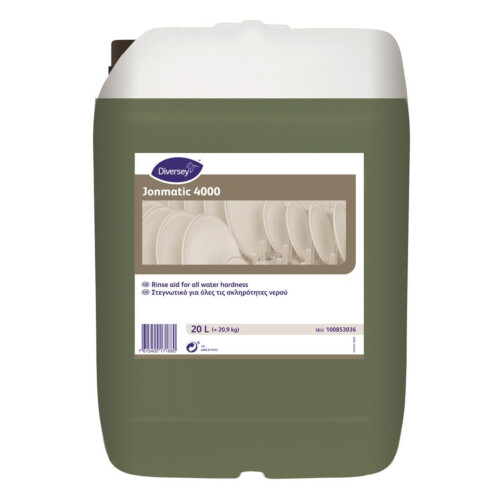 Diversey Jonmatic 4000 στεγνωτικό όξινο 20L για όλες τις σκληρότητες νερού