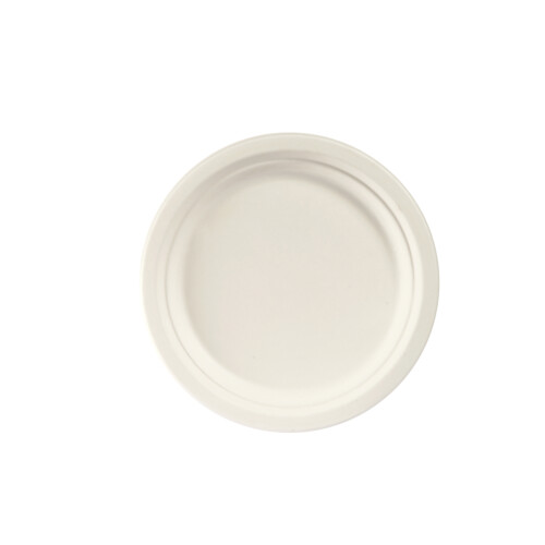 Biopak πιάτο bagasse στρογγυλό Ø22cm λευκό