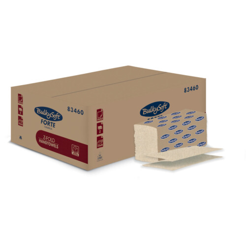 BulkySoft® Forte Havana χειροπετσέτα κραφτ 2φυλλη Z-Fold 24x23,5cm 150τεμ
