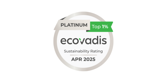 <p><span style="font-size: 12pt;">Platinum διάκριση από την EcoVadis <strong>κατατάσσοντάς μας στο κορυφαίο 1% των πιο βιώσιμων επιχειρήσεων</strong> του κλάδου μας παγκοσμίως.</span></p>